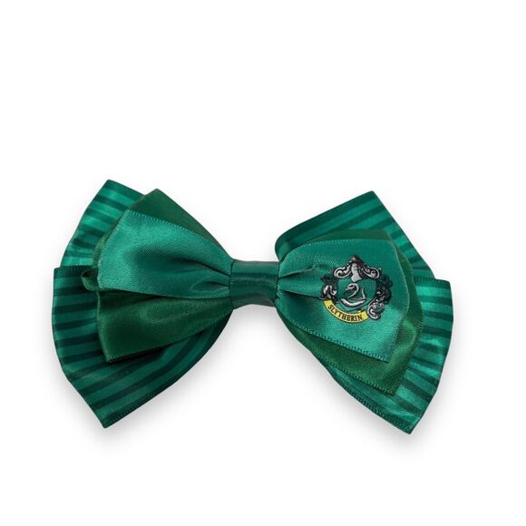 Harry Potter Hair Bow Clip And Pin Slytherin by Bioworld HTF Officially Licensed - Picture 1 of 2